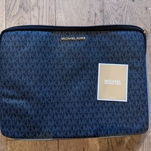 Blue Michael Kor Laptop Sleeve